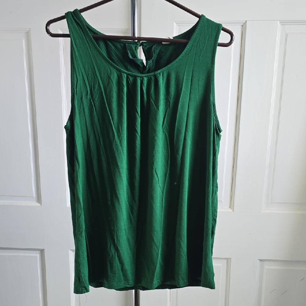 Green Sleeveless Women's Top